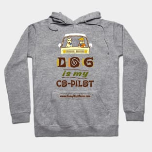 Dog is My Co-Pilot, light Hoodie